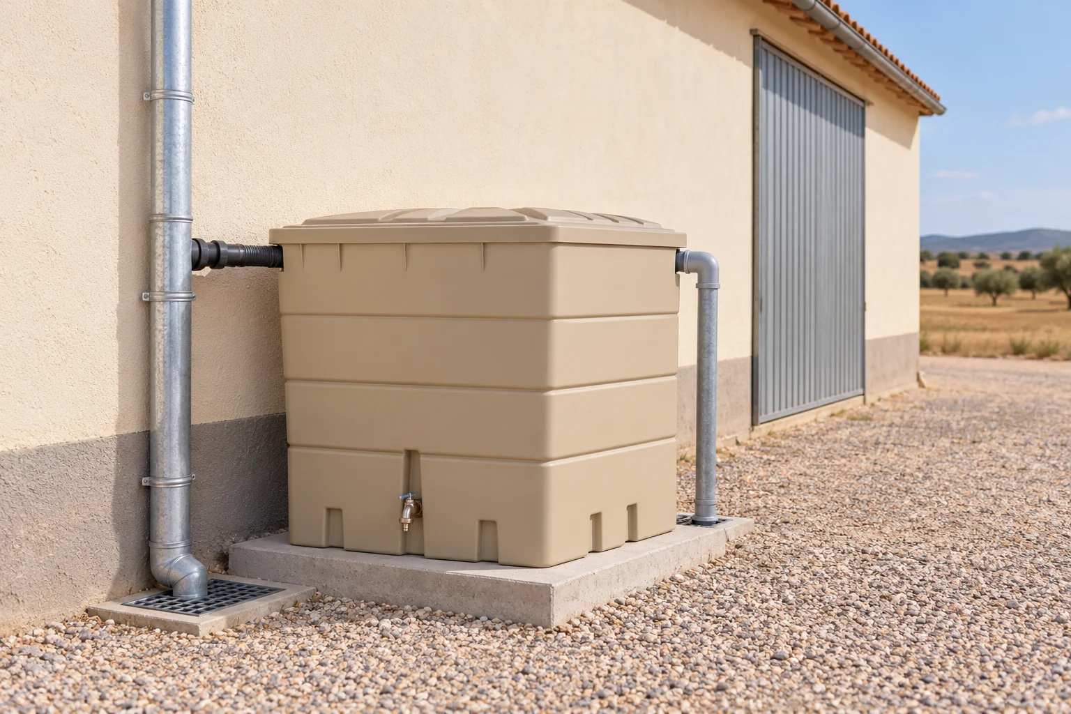 Depósitos de agua pluvial en Ciudad Real